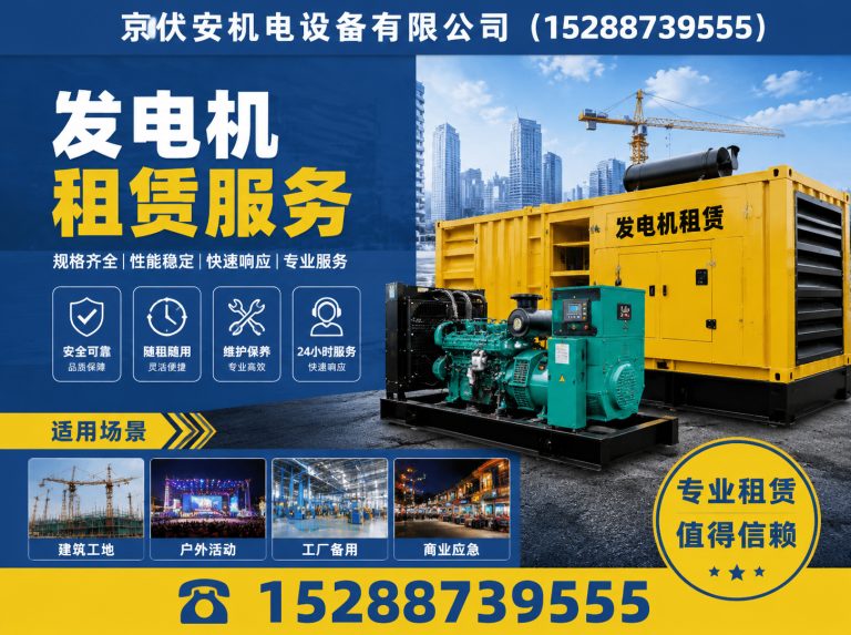 襄阳发电机租赁展示图